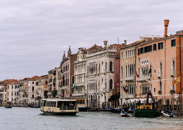Grand Canal Venetië Vanaf Het Water — Stockfoto
