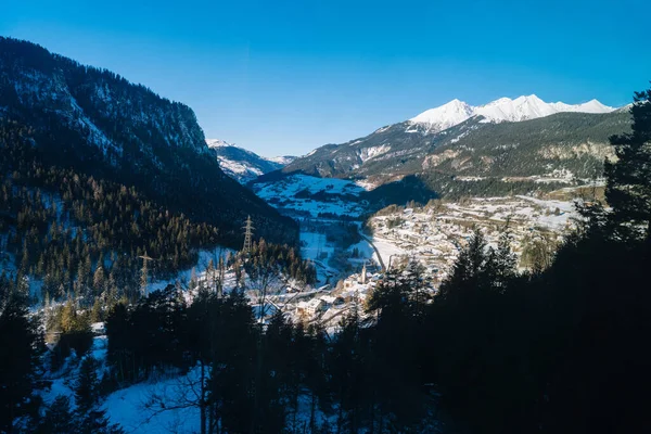 Vue Depuis Glacier Express Suisse — Photo