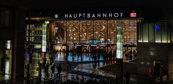 Cologne Hauptbahnhof Germany Christmas Time — стоковое фото