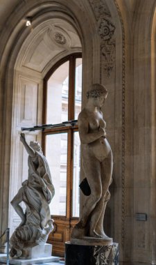 Louvre Müzesi 'nde sanat, Paris Fransa