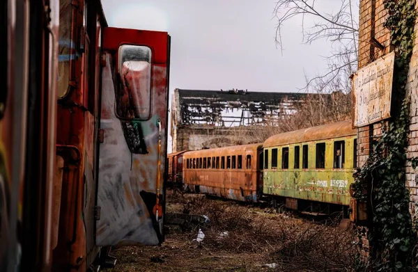 Abandoned Railyard Istvntelek Budapest Hungary — Stock Photo, Image