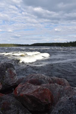 River on the Transtaiga road, Baie James, Quebec, Canada