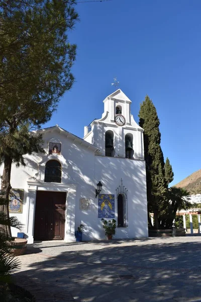 Kostel Santo Domingo Pueblo Benalmadena Španělsko — Stock fotografie