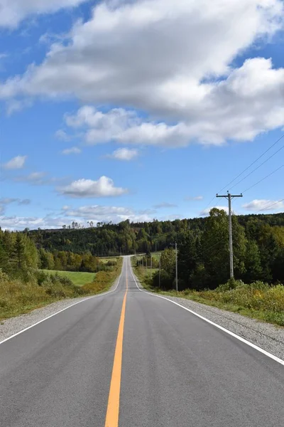 Een Landweg Herfst Saint Paul Quebec Canada — Stockfoto