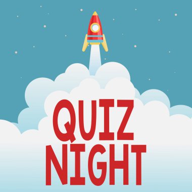 Kavramsal Başlık Sınav Gecesi. İnternet Konsepti Akşam Test Bilgi Yarışması Soyut Erişen Üst Düzey, Roket Bilimi Sunumları