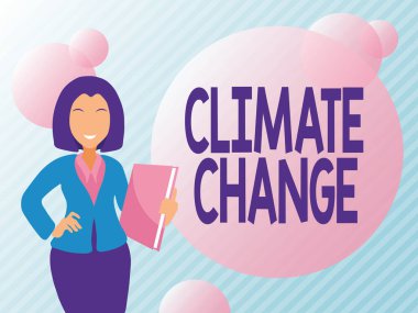 İklim değişikliğini gösteren bir ilham. İş genel değerlendirmesi küresel ortalama sıcaklık değişiminde artış Soyut Hava Dönüşümü Önemli Haberler, Açıklama ve Rapor Kavramında Tartışmalar