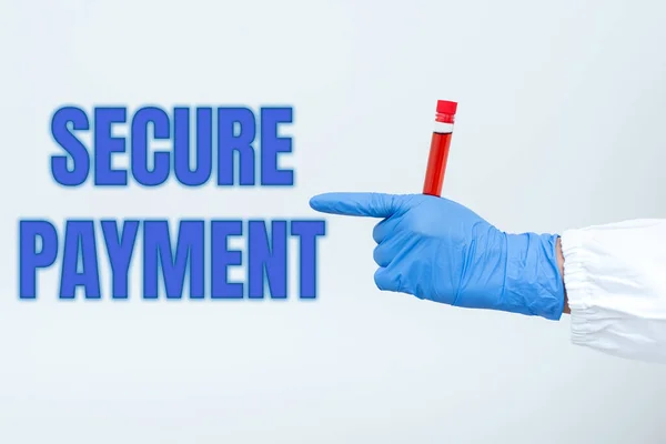 Text showing inspiration Secure Payment. Business overview Security of Payment refers to ensure of paid even in dispute Studying Toxic Virus Analyzing Viral Discovery New Laboratory Experiment