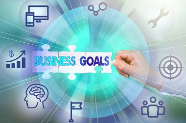 Kavramsal Manşet İş Hedefleri. Internet Concept şirketi, El Tutma Yapboz Parçası 'nın Yeni Geleceğe Yönelik Teknolojileri Açığa Çıkarması' nı belirli bir süre içinde tamamlamayı bekliyor.