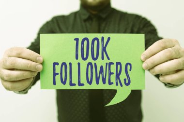 Kavramsal görüntü 100 bin takipçi. Instagram 'da yeni Planlar ve Planlama Sürecini Sunan Bireylerin Sayısına Yazılan Sözcük