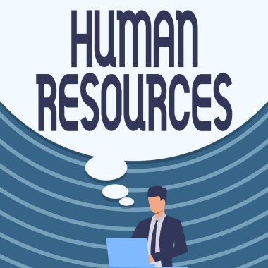 İnsan Kaynakları 'nı gösteren bir mesaj. 