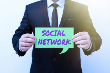 Kavramsal başlık Sosyal Ağ. Yeni Planlar ve Planlama Sürecini Gösteren Fikirler Sunan Kişiler Arası İlişkileri Paylaşan İş Fikri Etkileşimleri