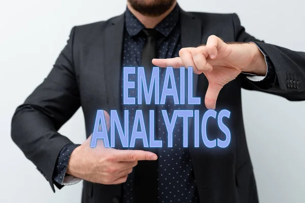 Ispirazione mostrando il segno Email Analytics. Parola per parola per modo di abbattere il tasso aperto per dare informazioni sul destinatario Presentare nuovi piani e idee Dimostrare il processo di pianificazione — Foto Stock