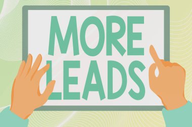 Daha fazla ipucu gösteren bir tabela. İnternet Konsepti, tüketici ilgisinin başlatılması veya ürün hakkında soruşturma başlatılması Tablet Çizim Çizimine Elle Çizim Yapma Bilgileri.