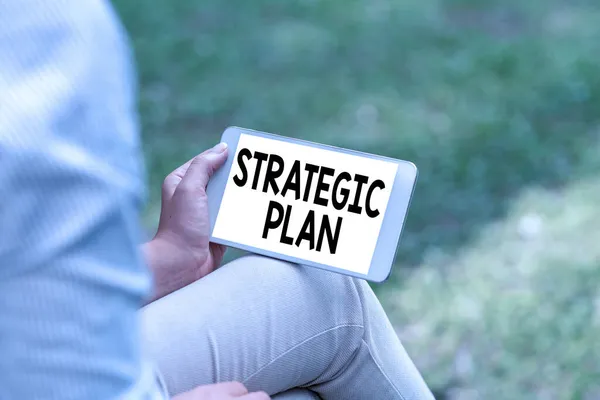 Fogalmi megjelenítés Stratégiai terv. Internet Concept Stratégia meghatározásának folyamata és döntések meghozatala Hang- és videohívó képesség Az emberek összekapcsolása — Stock Fotó