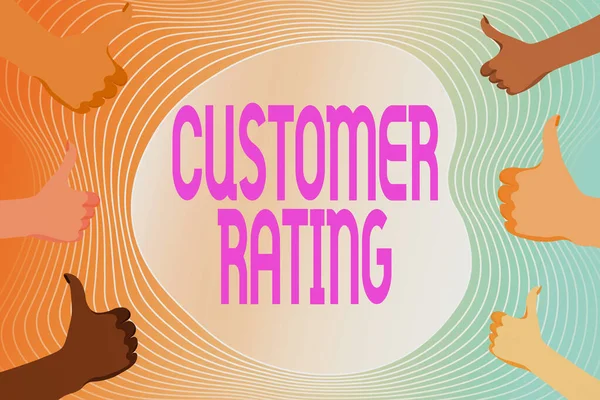 Σήμα κειμένου που δείχνει Customer Rating. Επιχειρηματική προσέγγιση Κάθε σημείο των πελατών ενισχύει την εμπειρία Δημιουργώντας και στέλνοντας μήνυμα ηλεκτρονικού ταχυδρομείου σε απευθείας σύνδεση, Εργασία επεξεργασίας δεδομένων — Φωτογραφία Αρχείου