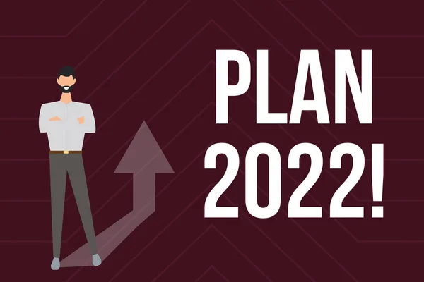 Χειρόγραφο σχέδιο 2022. Internet Concept λεπτομερή πρόταση για την επίτευξη κάτι το επόμενο έτος Συγκέντρωση σε απευθείας σύνδεση έγγραφα και πληροφορίες, Είσοδος και καταγραφή δεδομένων — Φωτογραφία Αρχείου