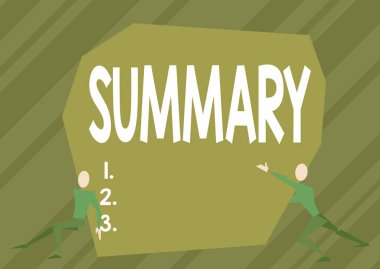 Kavramsal Ekran Özeti. İş öznesi ya da ana konuların özeti İki Adam Çizimi Yolu Serbest Bırakmak İçin Ekstra Büyük Kayayı Kaldırmaya Çalışıyor.