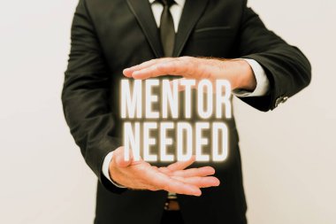 Akıl hocasına ihtiyaç olduğunu gösteren bir ilham. Yeni Planlar ve Planlama Sürecini Sunan Fikirleri Sunan kıdemli danışman olarak atanan İşletme Çalışanı Eğitimi