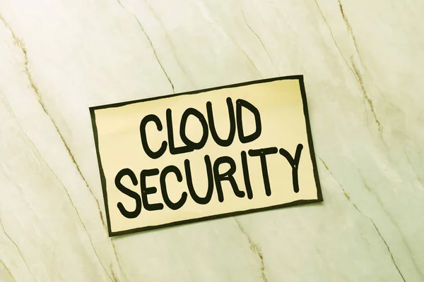 Εννοιολογική απεικόνιση Cloud Security. Επιχειρηματική ιδέα Προστατέψτε τις αποθηκευμένες πληροφορίες ασφαλή ελεγχόμενη τεχνολογία Νέες ιδέες Fresh Concept Creative Communications Productive Mindset — Φωτογραφία Αρχείου