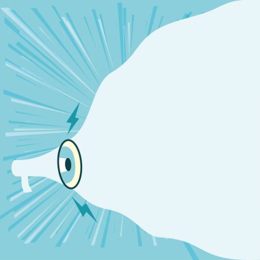 Megafon çizimi büyük, boş bir buluta yeni bir duyuru yapıyor. Bullhorn Çizimi Büyük Boş Sohbet Sisteminde Eski Yumuşak Reklamları Besteliyor.