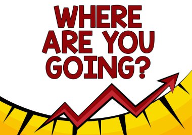 El yazısı metni. Nereye gidiyorsun? İnternet Konsepti birilerine Soyut Grafik Sunma İlerleme, İlerleme ve Geliştirme Konsepti 'ne giden yolu sorardı.