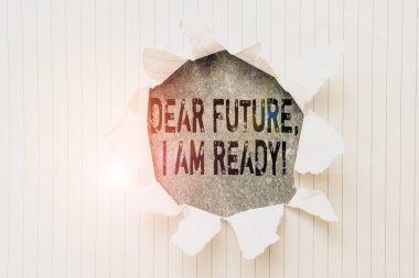 Sevgili Gelecek Ben Hazırım diye el yazısı. Eski Duvar Kağıdı Tasarımı 'nın Değiştirilmesi, Yeni Duvar Şablonu Oluşturulması ve Yerleşimi