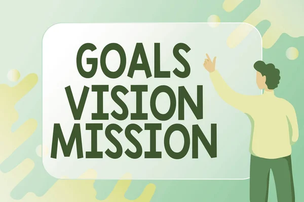 Handschrift Zeichen Goals Vision Mission. Word Written on Practice Planning process used to help community group Abstract Composing New E-Mail, Erstellen von Online-Einladungslisten — Stockfoto