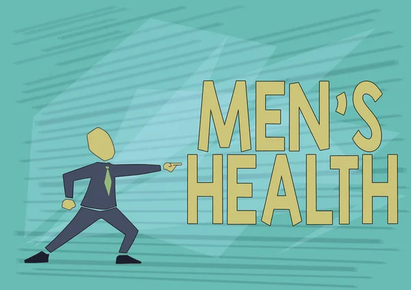 Χειρόγραφο Κείμενο Άνδρες Υγεία Επιχειρηματική Ιδέα Κατάσταση Της Πλήρους Σωματικής — Φωτογραφία Αρχείου