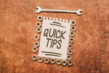 Çabuk İpuçları 'nı göster. Küçük ama özellikle kullanışlı bir tavsiye için kelime Yeni Fikirler Bakım Planlama Yaratıcı Düşünce için Beyin Geliştirme