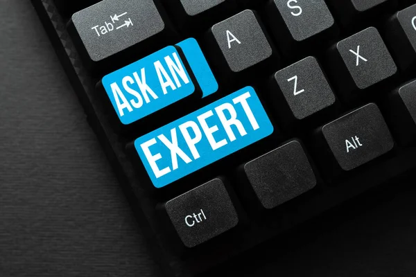 Szöveg megjelenítése Ask an Expert. Internet Concept visszaigazolás, amely elolvasta megérteni és egyetért az irányelvekkel Absztrakt irodai gépelés Jobs, Írás Fontos munkajelentések — Stock Fotó