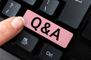 Soru-Cevap 'ı göster. Kişinin soru sorduğu, diğerinin ise soyut Çevrimiçi Yazım Görevleri Oluşturma, Web Sayfası Açıklamalarını Yazma gibi soruları yanıtladığı iş fikri