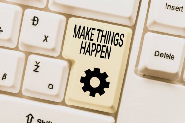 Bir şeyleri gerçekleştir işaretini gösteren ilham. İş genel değerlendirmesinde, Eski Çalışma Kağıtları Verilerini, Online Rezervasyon Listelerini Yeniden Yazmak için çok çaba sarf etmeniz gerekecek