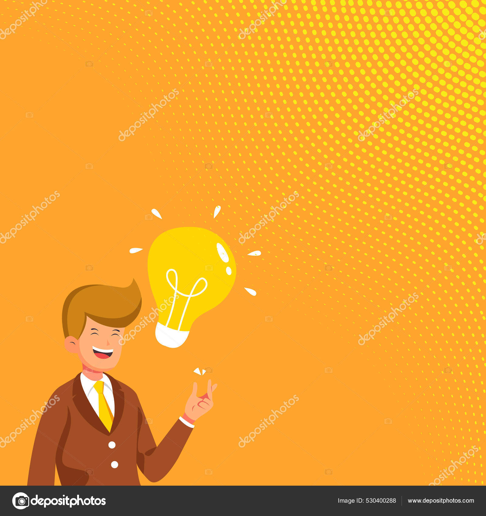 Gentleman Drawing Standing Having New Idea Presented With Large