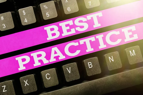 Das Schreiben von Textanzeigen Best Practice. Konzept bedeutet, dass kommerzielle Verfahren, die akzeptiert werden, vorgeschrieben sind, korrekt zu sein Abstract Online Registrierungsprozess, Eingabe persönlicher Informationen — Stockfoto