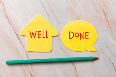 El yazısı metni aferin. Birisine görevini ya da işini mükemmel bir şekilde yaptığını söyleyen bir kelime. Yeni Fikir Tazeleme Yaratıcı İletişim Üretken Düşünme Üretimi