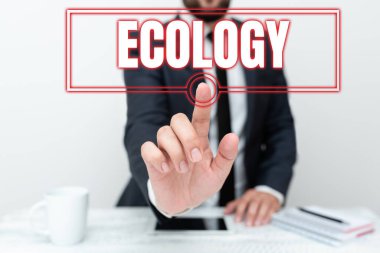 Ekoloji 'yi gösteren mesaj işareti. Bilim İlişkileri Organizmaları İş Genel Müdürlüğü Bilimsel Çalışmalar İletişim Teknolojisi Akıllı Telefon Ses ve Video Çağrısını Sunar