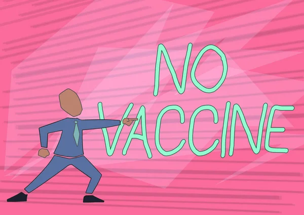 아무 도 백신을 사용하지 않았다. 사업 개념은 한 가지나 여러 가지 질병에 대한 면역을 제공하지 않는다.. — 스톡 사진