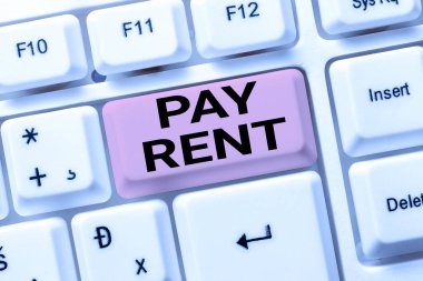 El yazısı işareti Pay Rent. İnternet Konsepti Başkasının mülkiyeti karşılığında para ödemek için Çevrimiçi Ağ Protokolleri Yazmak, Yeni Güvenlik Duvarı Programı Oluşturmak