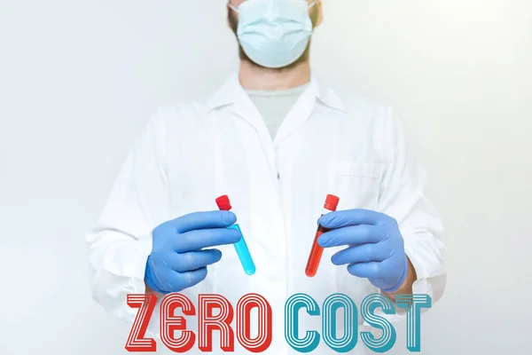El yazısı işareti Zero Cost. Farklı Örnekler Karşılaştıran Araştırmacı Bilimadamı 'nı çalıştırmak için herhangi bir masraf gerektirmeyen iş kararı, Doktor Tedavi Gösterme — Stok fotoğraf