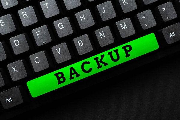 Текстовый знак "Подкрепление". Обзор бизнес-копия файла или других данных элемента, сделанных в случае потери оригинала, создание служб компьютерного программирования, ввод новых данных таблицы