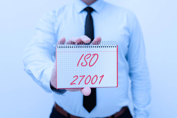 Текст почерка Iso 27001. Спецификация бизнес-идеи для системы управления информационной безопасностью Представление новых планов и идей, демонстрирующих процесс планирования