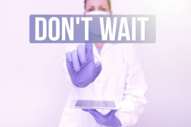 El yazısı işareti. Bekle. Hemen harekete geçin ve bir amaç için bir şeyler yapın. Tıbbi Teknolojiyi tanıtmak için bir şeyler yapın. Yeni Bilimsel Keşif sunar.