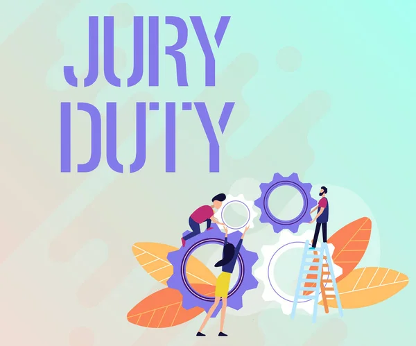 ( 영어 ) Jury Duty - 인터넷 영화 데이터베이스. 사업 전반적 인 의무 또는 법정에서 배심원으로 행동하는 기간은 공동체를 건설하는 데 도움이 되고, 사회가 개념을 함께 일하는 것을 돕는다 — 스톡 사진