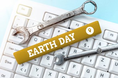 Kavramsal Dünya Günü. Dünya çapında ekoloji çevresinin korunmasının dünya çapında kutlanması Yeni Daktilo Oyunu Kavramı, Soyut Yazım Problemi Çözümleri