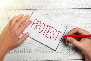 İlham, protestoyu gösteriyor. İnternet Kavramı Bir şeyi onaylamayan veya itiraz eden Beyin Fırtınası Sorunları ve İlgili Soruları Soran Çözümler