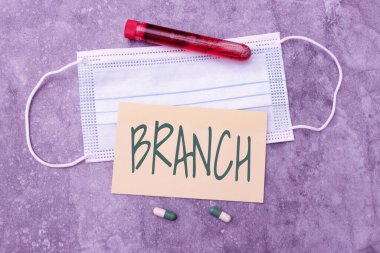 Kavramsal ekran dalı. İş genel değerlendirmesi, ağaç gövdesinden ya da ağaç dalından büyüyen reçeteli ilaç laboratuvar testleri ve analiz eden ürünlerden oluşur.