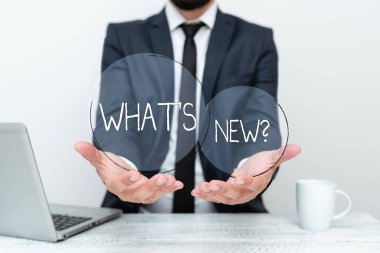 Hangi S Yeni Sorusunu sunan metin başlığı. Birisine güncel olayları hakkında soru sorduğunuzda iş dünyası gösterisi Uzaktan Ofis Çalışması Çevrimiçi Sunum İş Planı ve Tasarımları