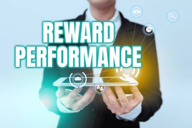 El yazısı, metin, ödül performansı. Kavramsal Fotoğraf Değerlendirmesi Üniformalı Bayan Holding Telefon Şirketi 'ne Göreceli İşçileri Tanıma ve Geleceğin Sanal Görüntüsünü Gösterme