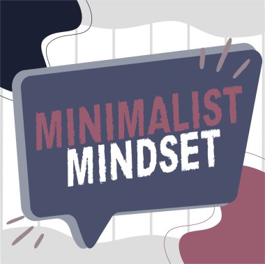Minimalist Mindset metni yazılıyor. İnternet kavramı, 