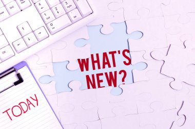 Hangi S Yeni Sorusu gösteriliyor. Birisine şu anki canlı olayları hakkında soru sorduğunuzda Yarım kalmış bir Yapboz Paterni Eksik Parçalı Bulmaca